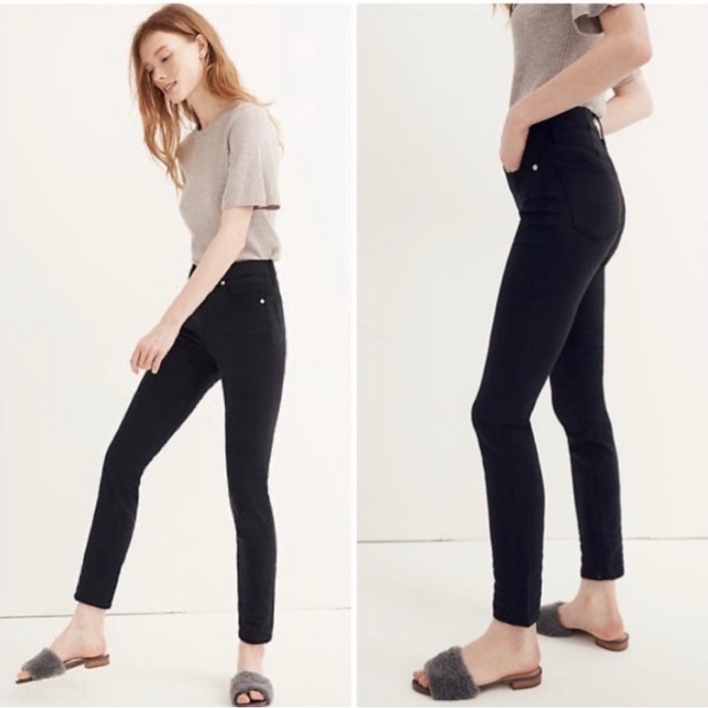 Madewell 9" high rise black skinny jeans TENCEL denim size 24 NEW